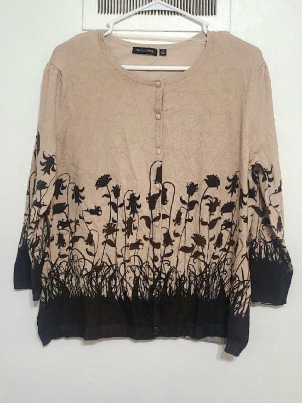 3/4 Sleeve Button‑Front